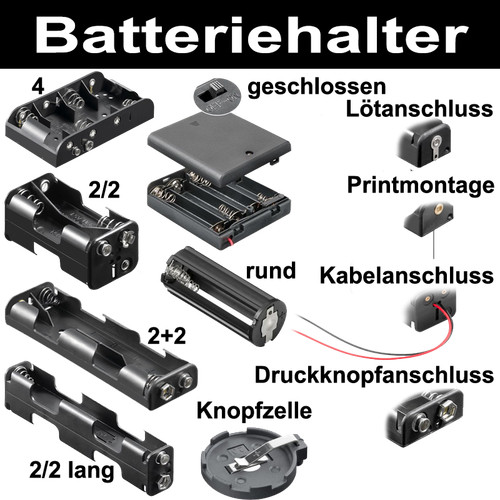 Batteriehalter für r6 - für,