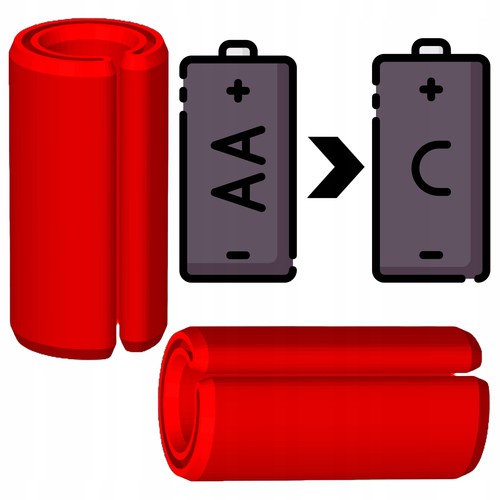 Batterie adapter lr6 auf - auf, c